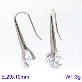 Stainless Steel Stone&Crystal Earring