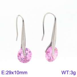 Stainless Steel Stone&Crystal Earring