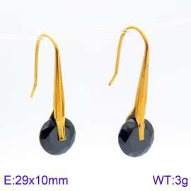 Stainless Steel Stone&Crystal Earring