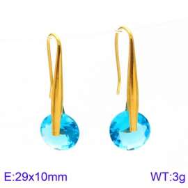 Stainless Steel Stone&Crystal Earring