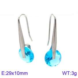 Stainless Steel Stone&Crystal Earring