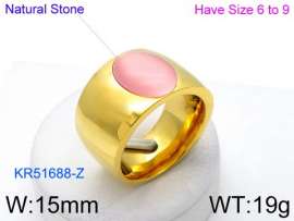Stainless Steel Stone&Crystal Ring