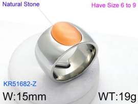 Stainless Steel Stone&Crystal Ring
