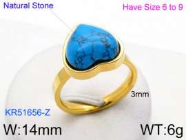 Stainless Steel Stone&Crystal Ring