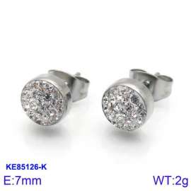 Stainless Steel Stone&Crystal Earring