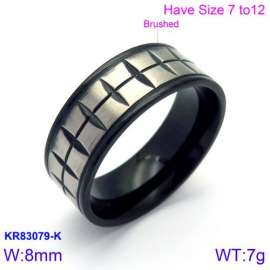 Stainless Steel Black-plating Ring