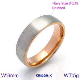 Stainless Steel Rose Gold-plating Ring