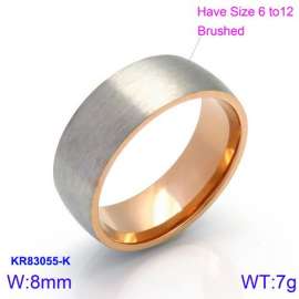 Stainless Steel Rose Gold-plating Ring