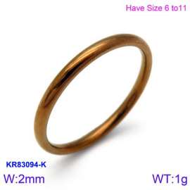 Stainless Steel Rose Gold-plating Ring