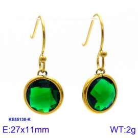 Stainless Steel Stone&Crystal Earring