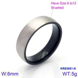 Stainless Steel Black-plating Ring