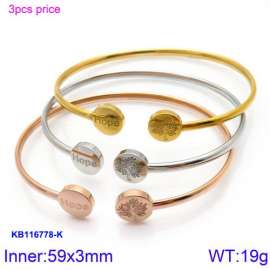 Stainless Steel Rose Gold-plating Bangle