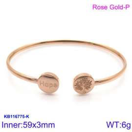 Stainless Steel Rose Gold-plating Bangle