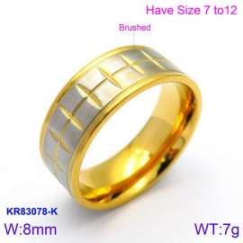 Stainless Steel Gold-plating Ring
