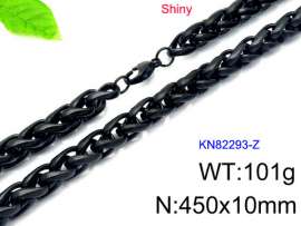 Stainless Steel Black-plating Necklace