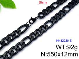 Stainless Steel Black-plating Necklace