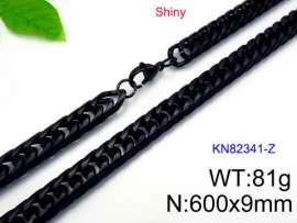 Stainless Steel Black-plating Necklace