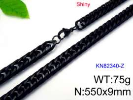Stainless Steel Black-plating Necklace