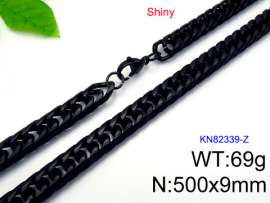 Stainless Steel Black-plating Necklace