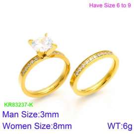 Stainless Steel Lover Ring