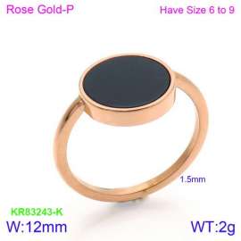 Stainless Steel Rose Gold-plating Ring