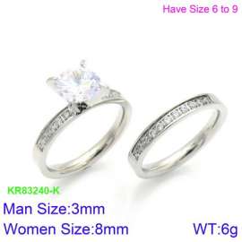 Stainless Steel Lover Ring