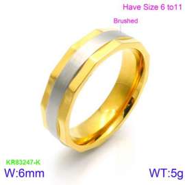 Stainless Steel Gold-plating Ring