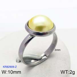 SS Shell Pearl Rings