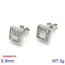Stainless Steel Stone&Crystal Earring