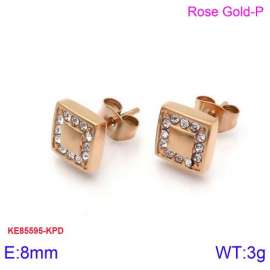 Stainless Steel Stone&Crystal Earring