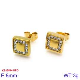 Stainless Steel Stone&Crystal Earring