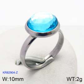Stainless Steel Stone&Crystal Ring