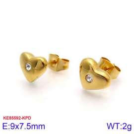 Stainless Steel Stone&Crystal Earring