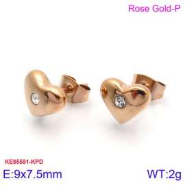 Stainless Steel Stone&Crystal Earring