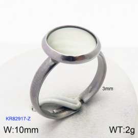 Stainless Steel Stone&Crystal Ring