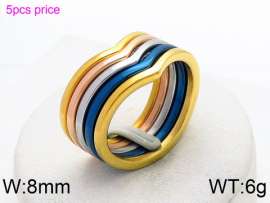 Stainless Steel Rose Gold-plating Ring