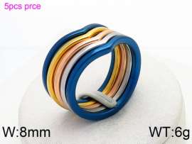 Stainless Steel Rose Gold-plating Ring