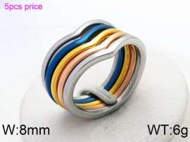Stainless Steel Rose Gold-plating Ring