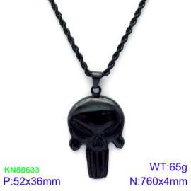 Stainless Steel Black-plating Necklace