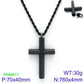 Stainless Steel Black-plating Necklace