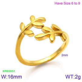Stainless Steel Gold-plating Ring