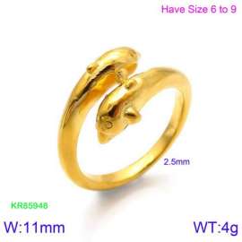 Stainless Steel Gold-plating Ring