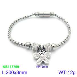 Stainless Steel Stone Bracelet