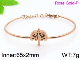 Stainless Steel Rose Gold-plating Bangle