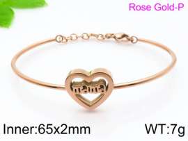 Stainless Steel Rose Gold-plating Bangle