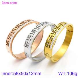 Stainless Steel Stone Bangle