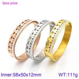 Stainless Steel Stone Bangle