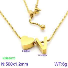 SS Gold-Plating Necklace