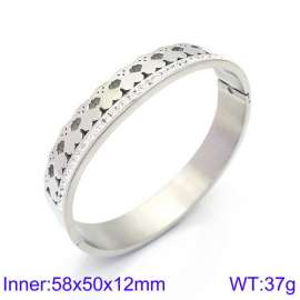 Stainless Steel Stone Bangle