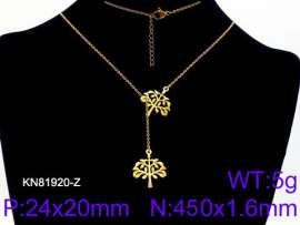 SS Gold-Plating Necklace
